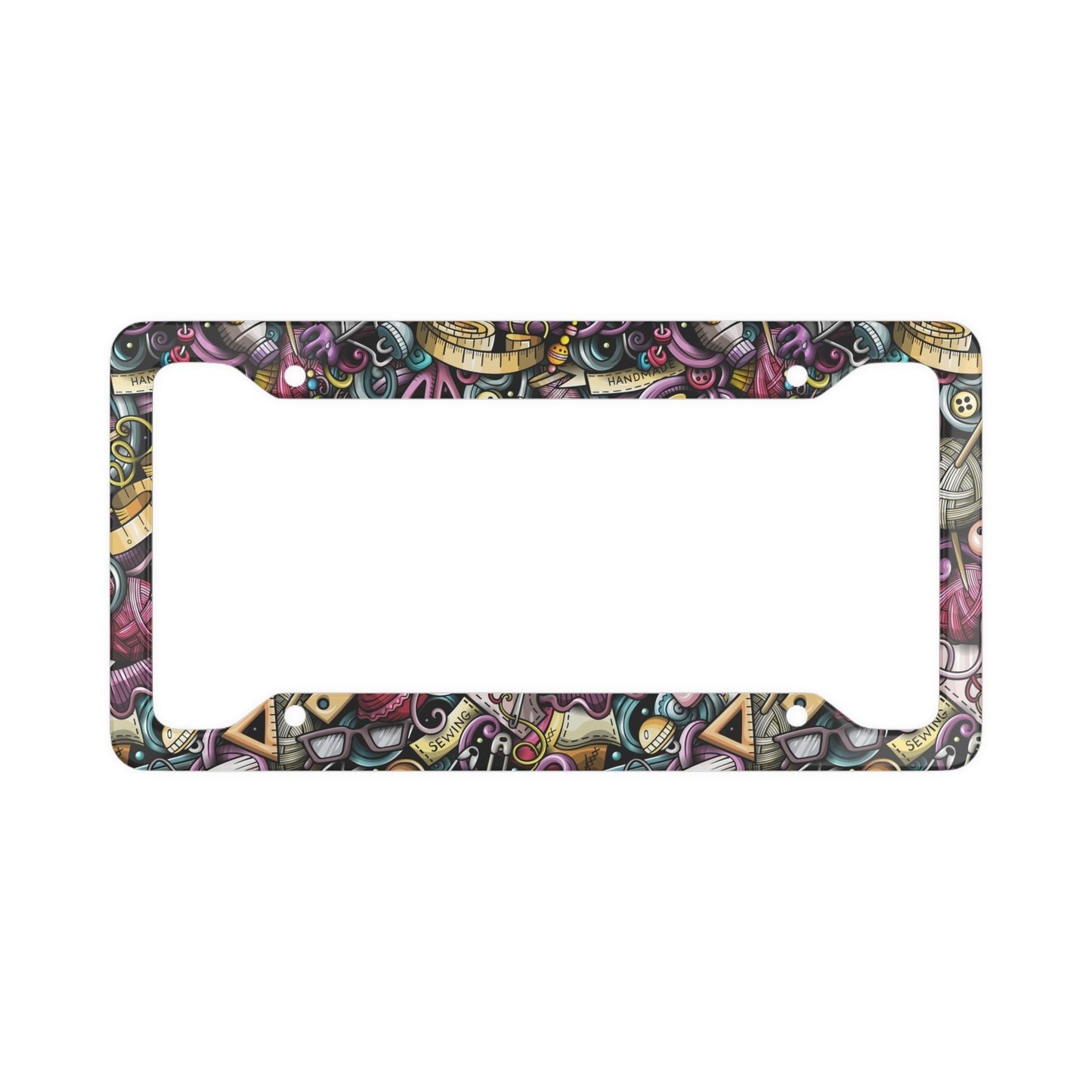 Crafty Chaos License Plate Frame