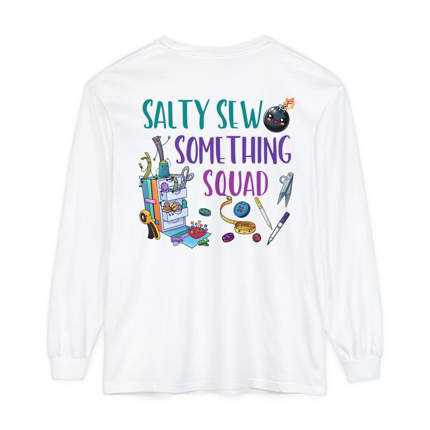 Salty Unisex Garment-dyed Long Sleeve T-Shirt