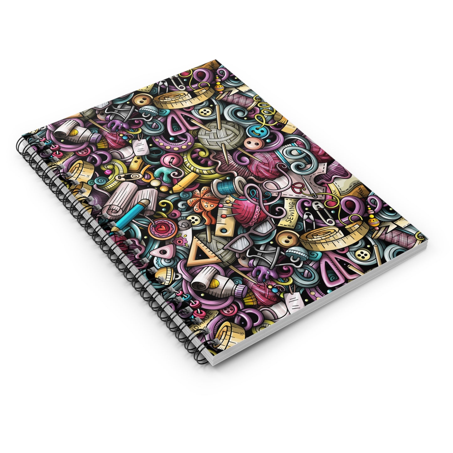 Crafty Chaos Spiral Notebook - Ruled Line