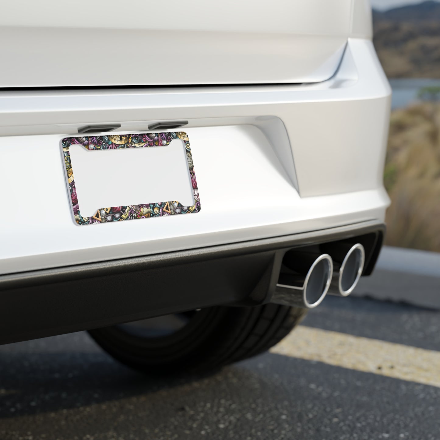 Crafty Chaos License Plate Frame