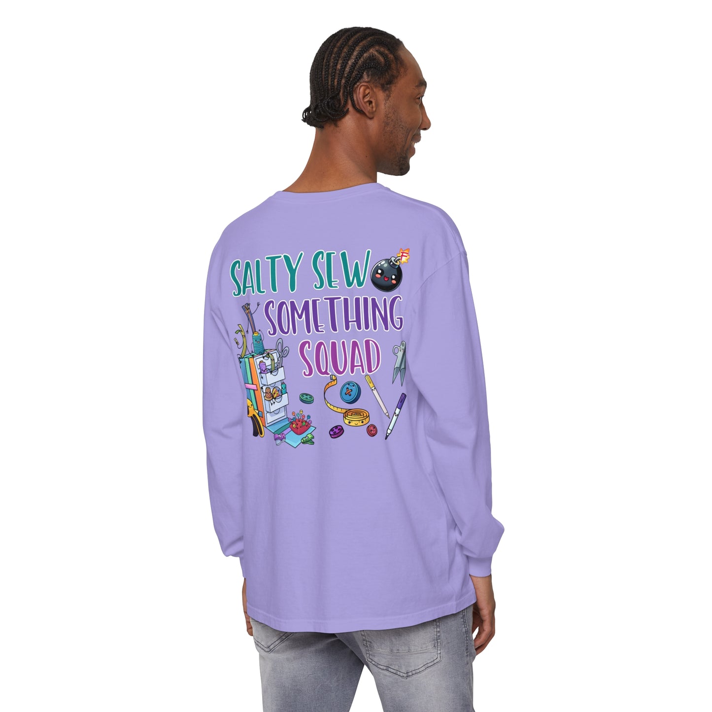 Salty Unisex Garment-dyed Long Sleeve T-Shirt