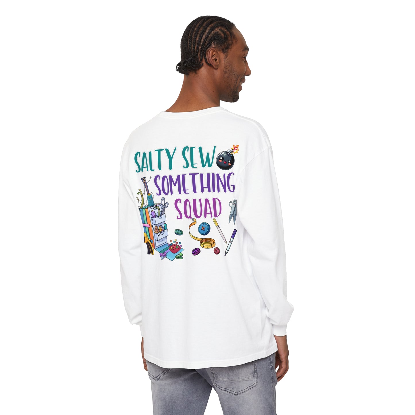Salty Unisex Garment-dyed Long Sleeve T-Shirt
