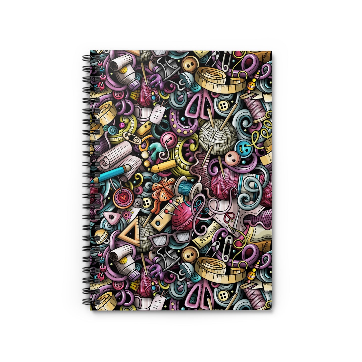 Crafty Chaos Spiral Notebook - Ruled Line