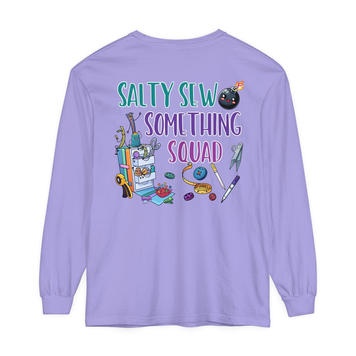 Salty Unisex Garment-dyed Long Sleeve T-Shirt
