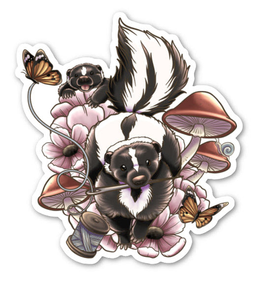 Sew Skunky Sticker
