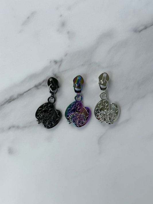 #5- Floral Bobbin Zipper Pull - Pack of 5