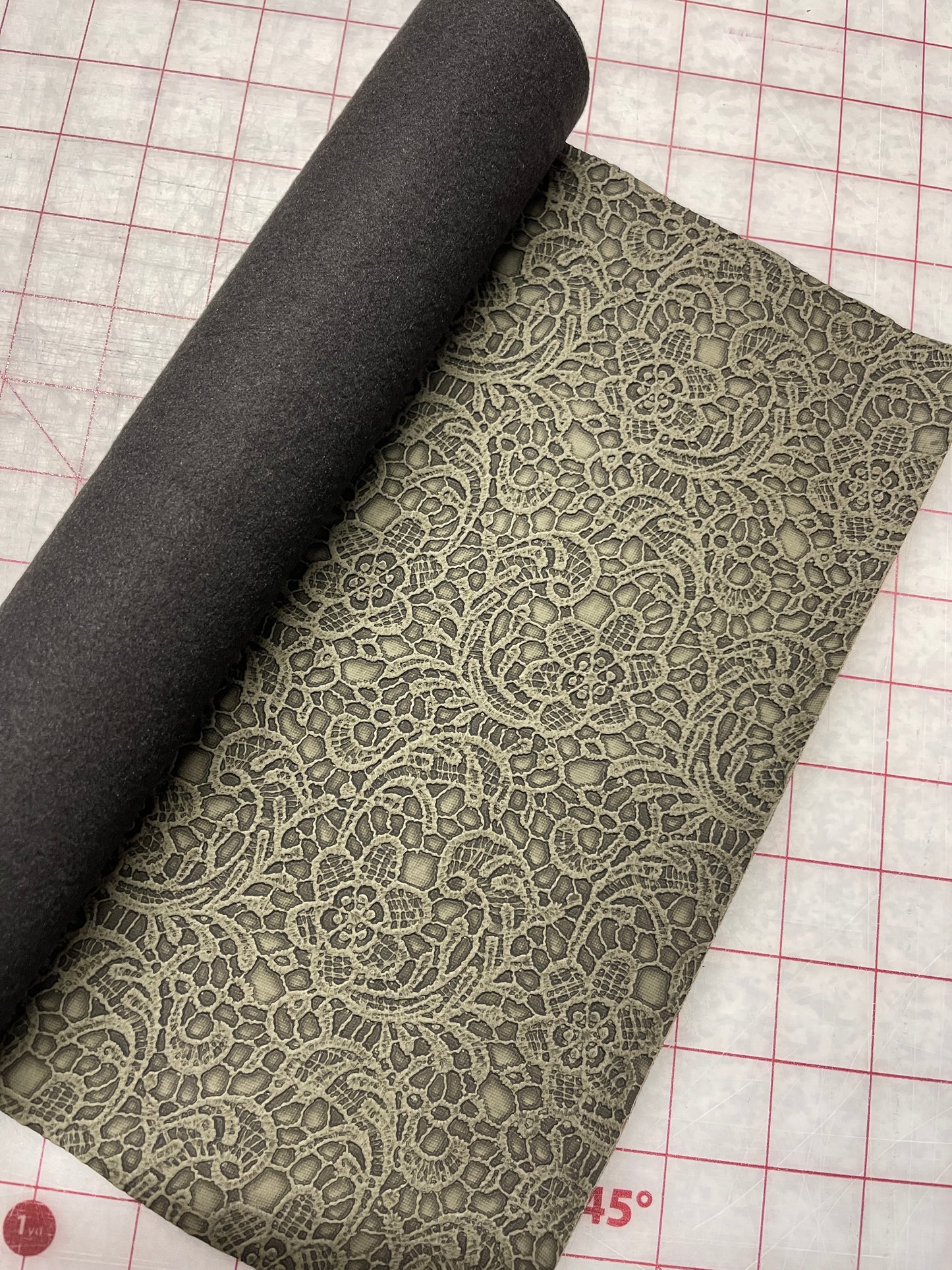 Lace Embossed Faux Leather RETAIL