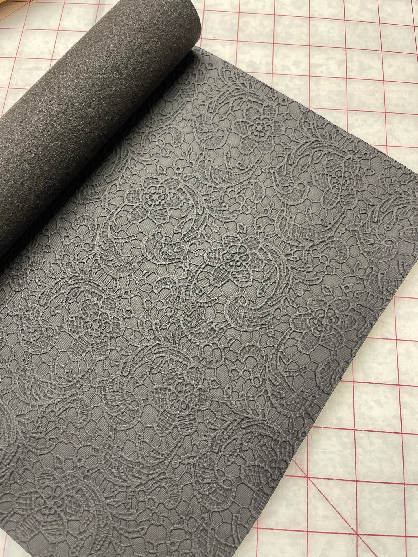 Lace Embossed Faux Leather RETAIL