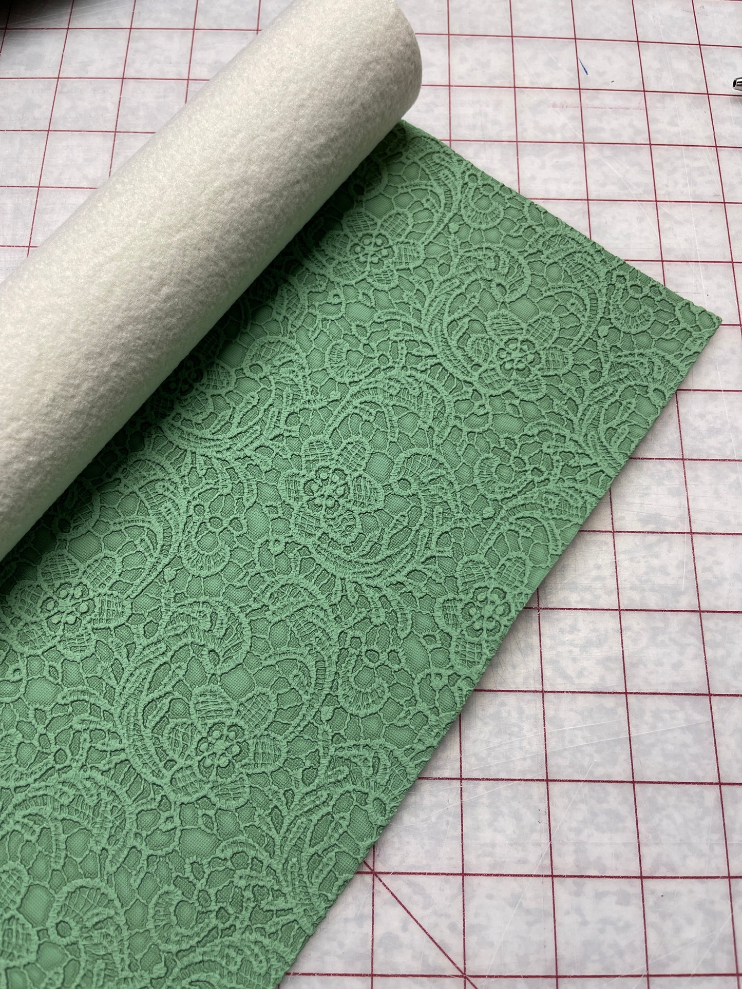 Lace Embossed Faux Leather RETAIL