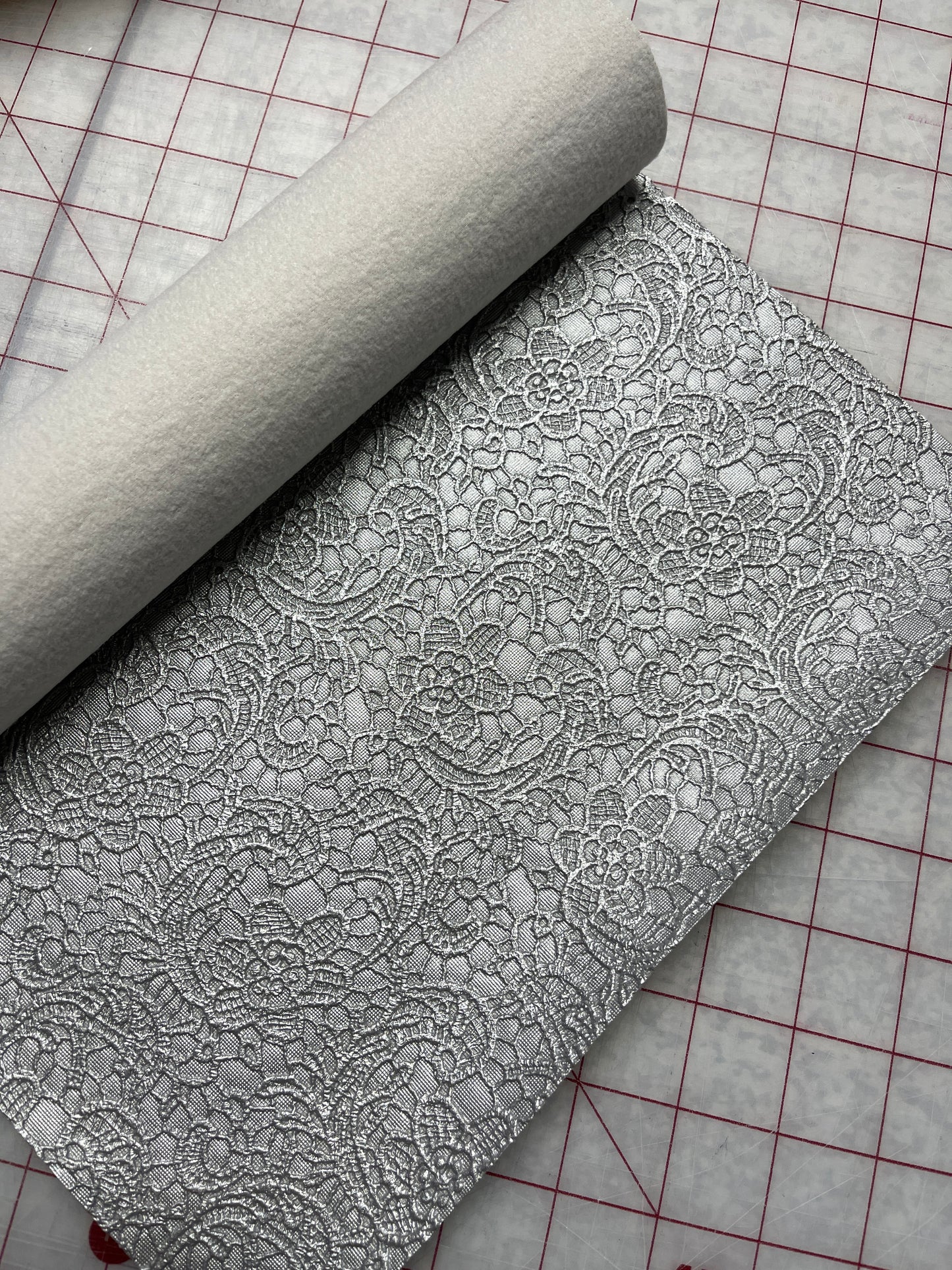 Lace Embossed Faux Leather RETAIL