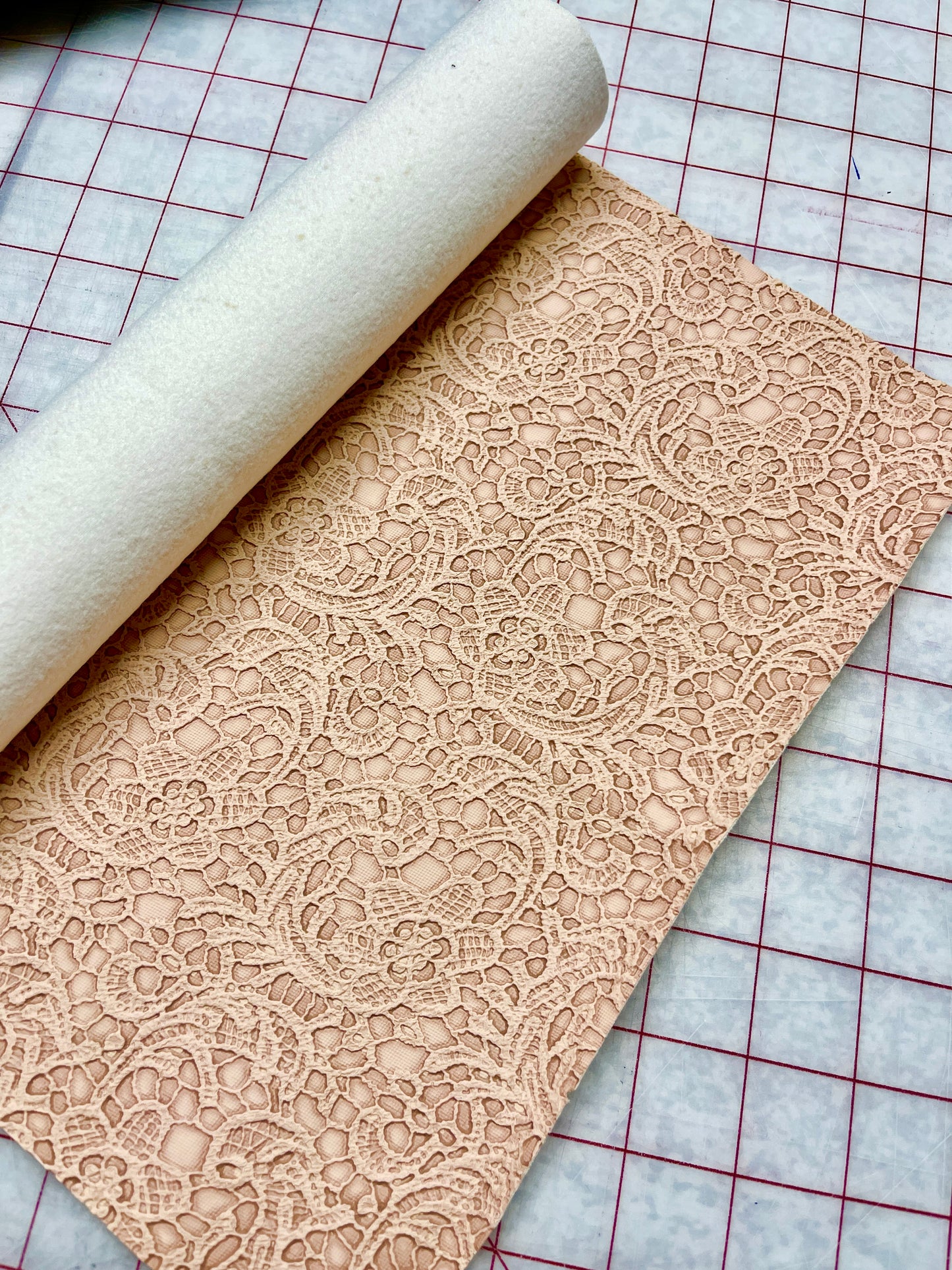 Lace Embossed Faux Leather RETAIL
