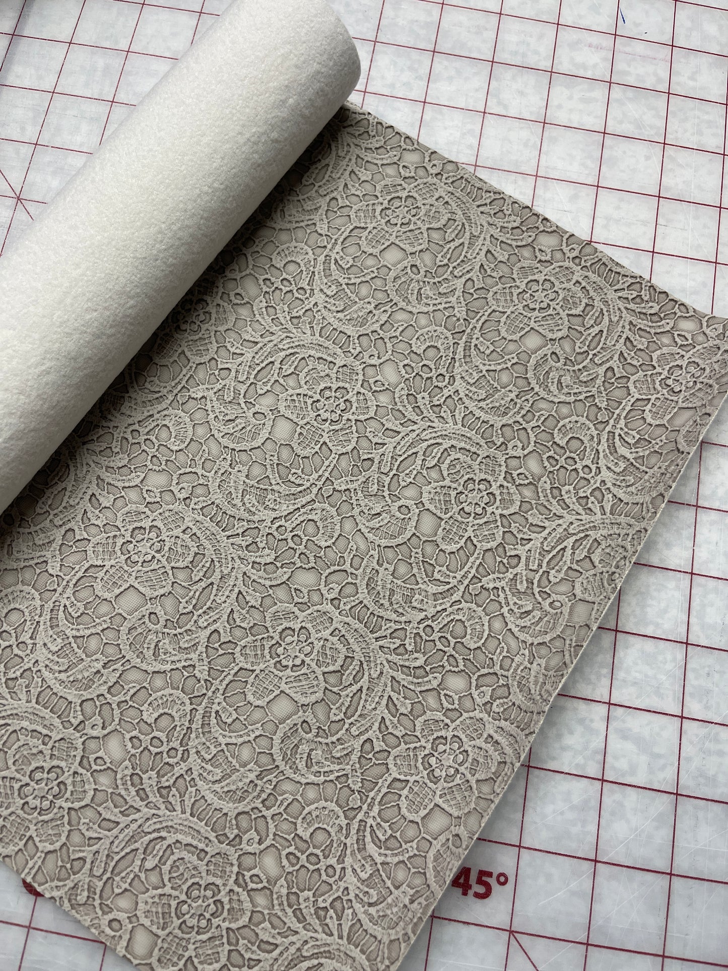 Lace Embossed Faux Leather RETAIL