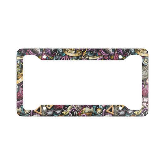 Crafty Chaos License Plate Frame