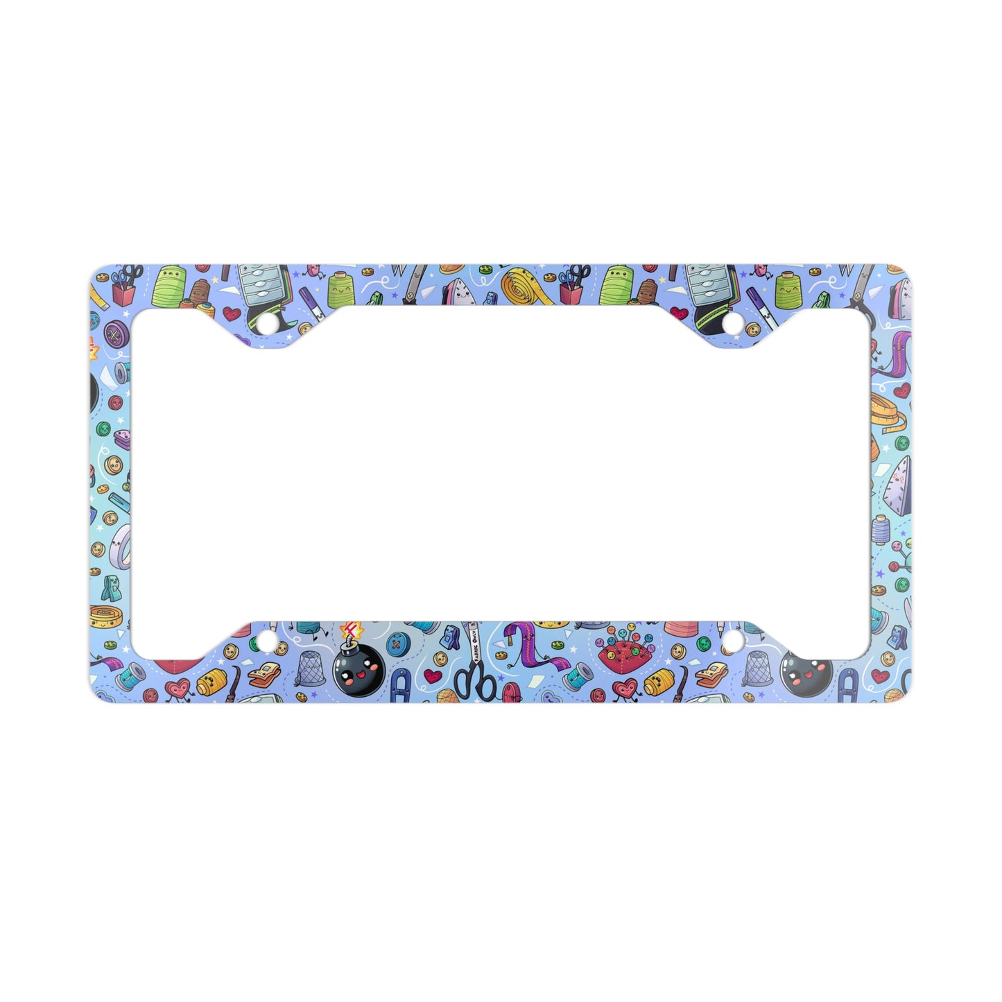 Salty Swag Sewing Notions License Plate Frame