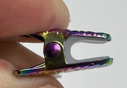 25 - Mini Rainbow Spring Clips with Non-Slip protective Silicone