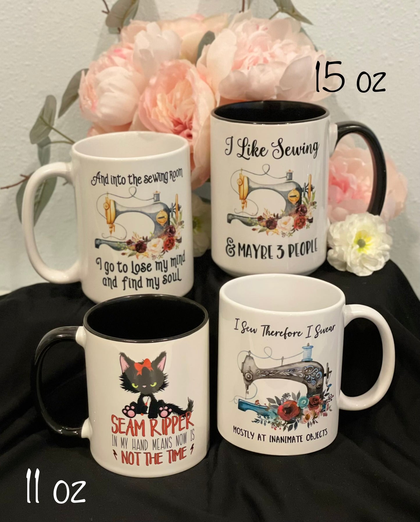 "Now is not the time" Sassy Kitty Coffee Mugs